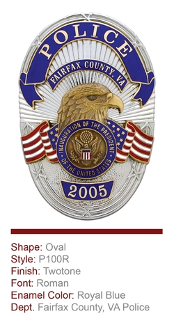 Fairfax County VA Anniversary Badge